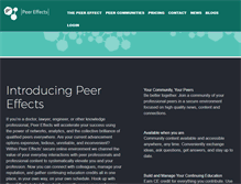 Tablet Screenshot of peereffects.com